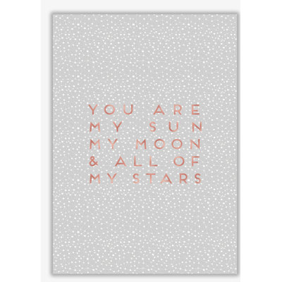 Sun, Moon And Stars Love - Print