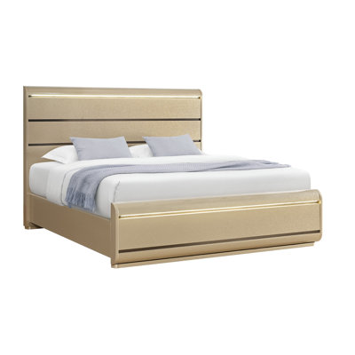Grand lit Genesis Gold avec DEL