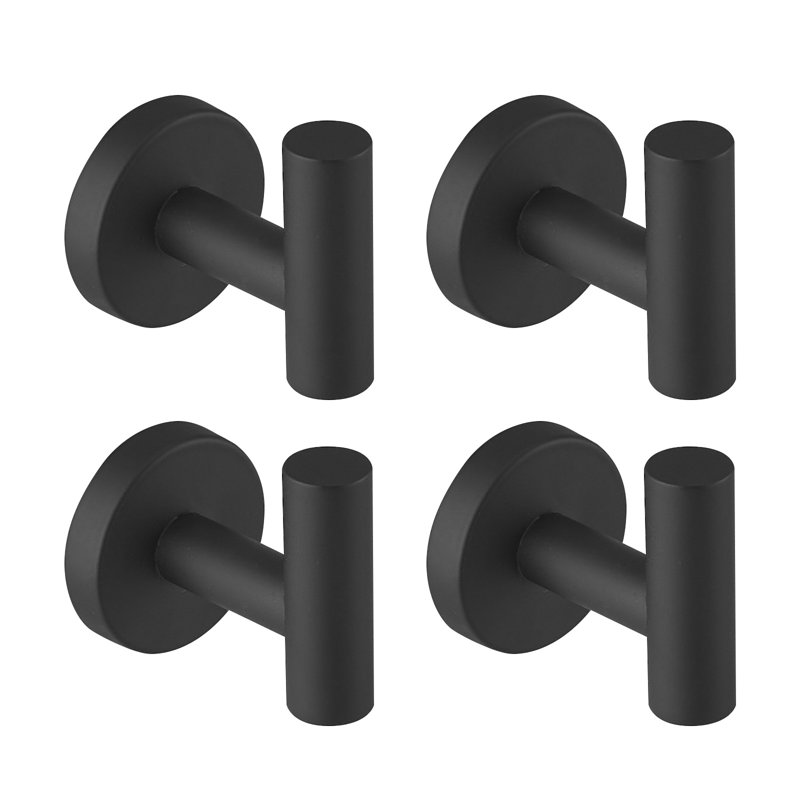 Wall Towel Hook, Matte Black