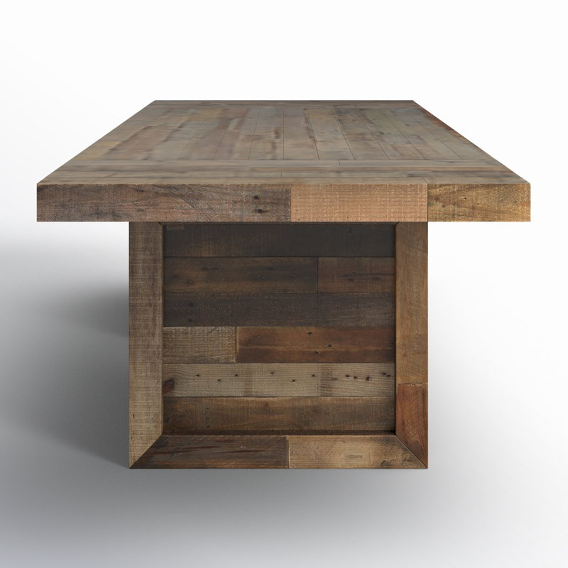 Alfa Extendable Solid Wood Dining Table, Natural