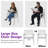 Immie 7- Piece HDPE Outdoor Dining Table Set With Chairs & Umbrella Hole, White-1015650110-1015650109