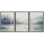 «Abstract Blue Mountain Landscape», reproduction d'art sur toile encadrée, 3 pièces-1366895130-1366895124