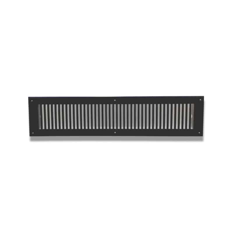 Grille murale en aluminium, Noir