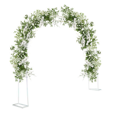 Treillis de jardin en métal 9,8 pi pour décoration de jardin, de pelouse et de fête