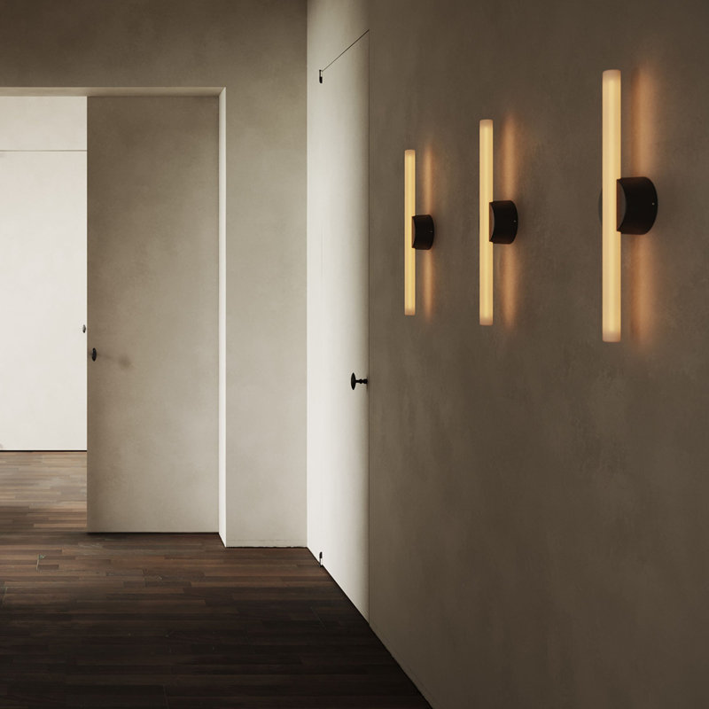 Kilter 1 - Light Wallchiere, Dark Gray, 19.69" H x 1.18" W x 1.18" D, 2200K