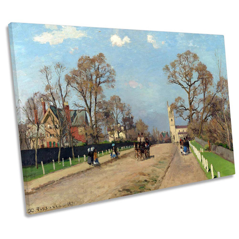Camille Pissarro The Avenue Sydenham - Wrapped Canvas Print, 30.5cm H x 45.7cm W x 2cm D