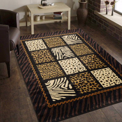 Tapis à motif animal - 7 pi 10 po x 10 pi 3 po