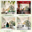 Papier peint à peler et coller feuilles murales tropicales imprimées de couleurs neutres douces H 100 po x l 144 po papier mural amovible en PVC auto-adhésif pour chambre à coucher salon bureau à domicile-130375196