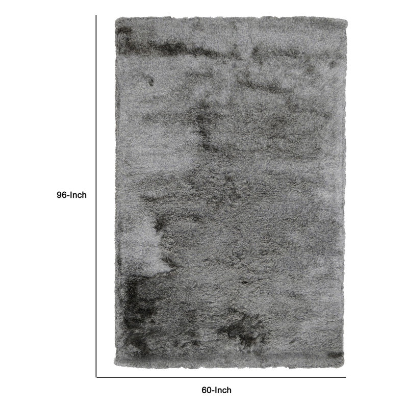 Collins Area Rug in Dark Gray, Rectangle 5' x 8'