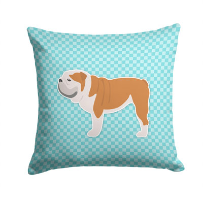 English Bulldog Outdoor Throw Pillow