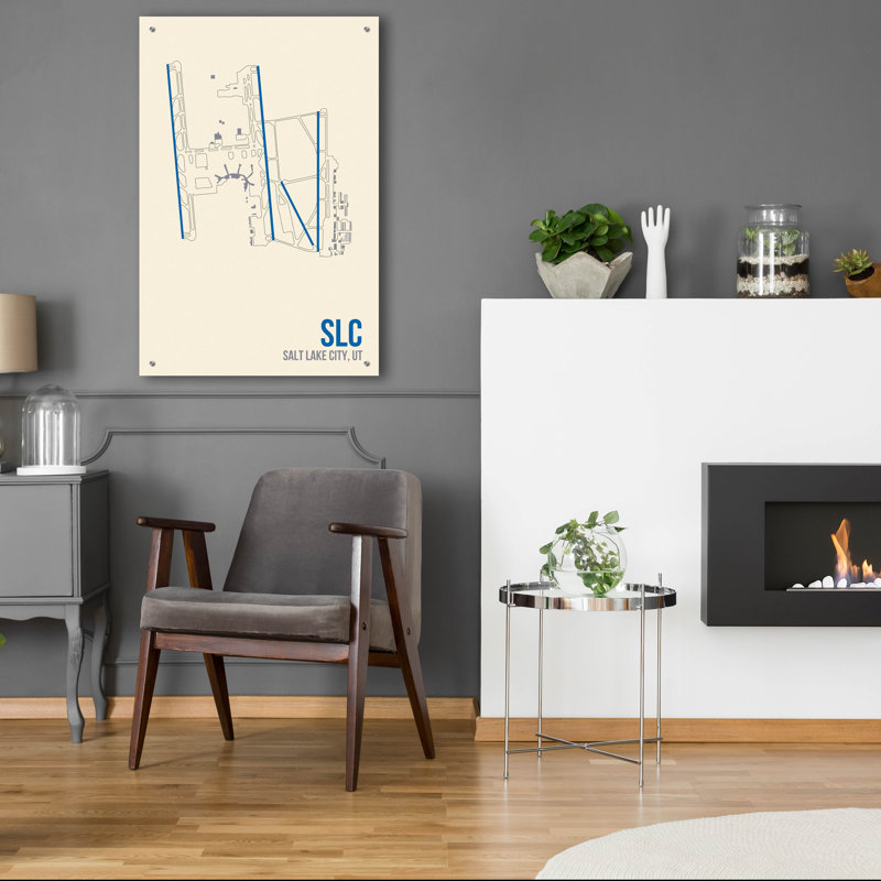 "SLC" par O8, à gauche, H 36 po x l 24 po x P 0,2 po