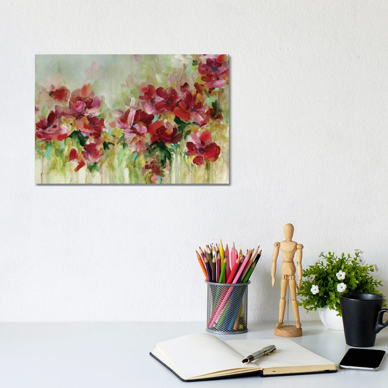 Playful Garden by Carol Robinson - Painting on Canvas, 66.04 cm H x 45.72 cm W x 3.175 cm D, Wrapped Canvas