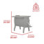 Poêle en bois et fonte Us Stove 900 pieds carrés avec tables d'appoint