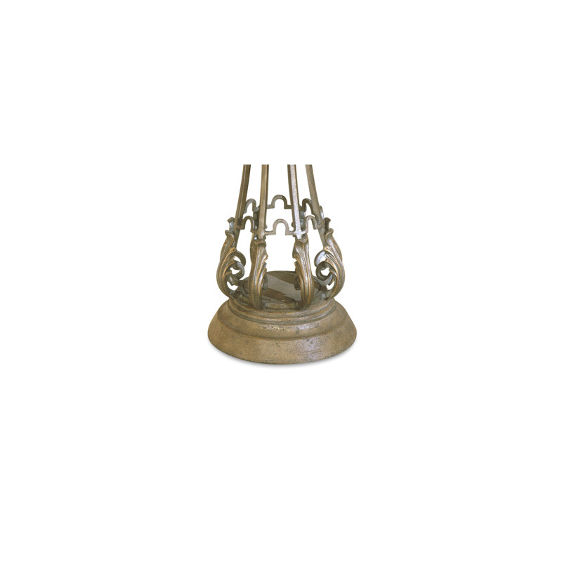 Budapest Metal & Stone Pedestal Planter