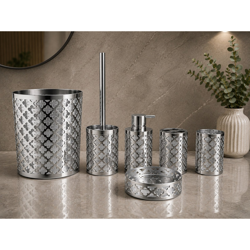 Vicini Bathroom Accessory Set, Chrome