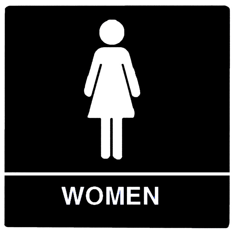 Women ADA Sign with Black coloring