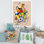 " Colored Geometric Abstract Compositions I "