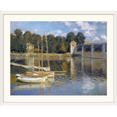 «Bridge at Argenteuil, 1874» par Claude Monet, reproduction d'art