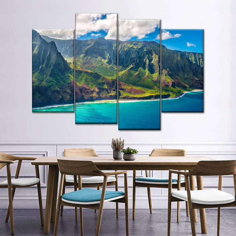 Kauai Wall Art Multi Piece Canvas Print, H 22 po x l 36 po x P 1 po