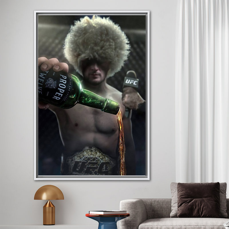 Print on Canvas, White, Framed Print without Mat, 35 cm H x 25 cm W