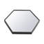 Anjail Metal Flat Wall Mirror