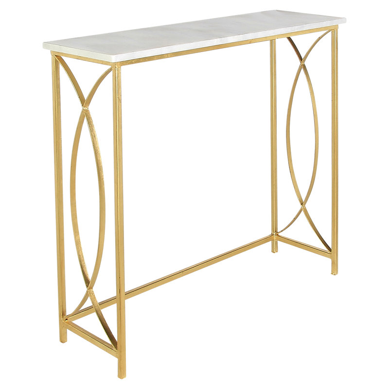 New Orleans 41'' Console Table, Carrera Marble