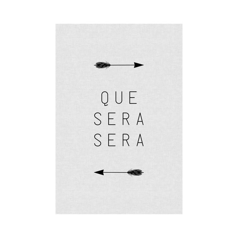 Que Sera Sera Arrow by Orara Studio - Wrapped Canvas Gallery-Wrapped Canvas Giclée, 20.32 cm H x 30.48 cm W