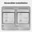 56"-60"W*58" H  Semi-Frameless Double Sliding Tub Door, Bypass Bathtub Shower, 1/4" (6Mm) Thick SGCC Tempered Glass Door,  Matte Black-119866358
