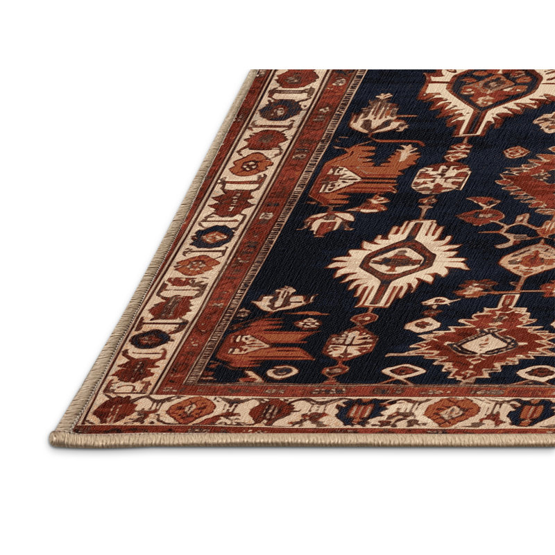 Tapis brun lavable à la machine, Rectangulaire 8 pi x 12 pi