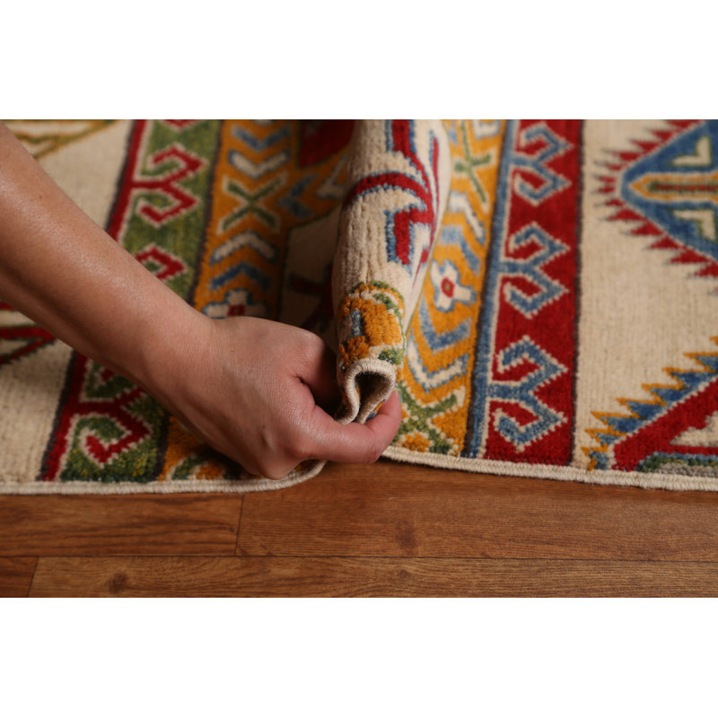 Tapis oriental all-over Kazak fait à la main 8 x 10