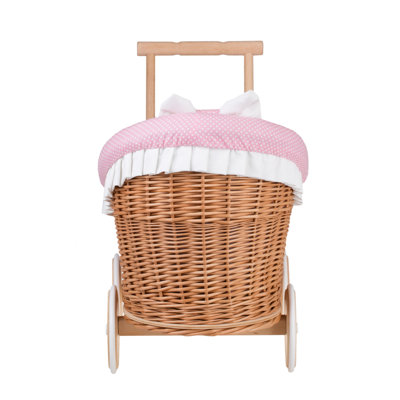 Hegg Wicker Doll Stroller