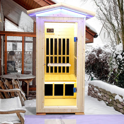 Poils de sauna infrarouge lointain pour une personne