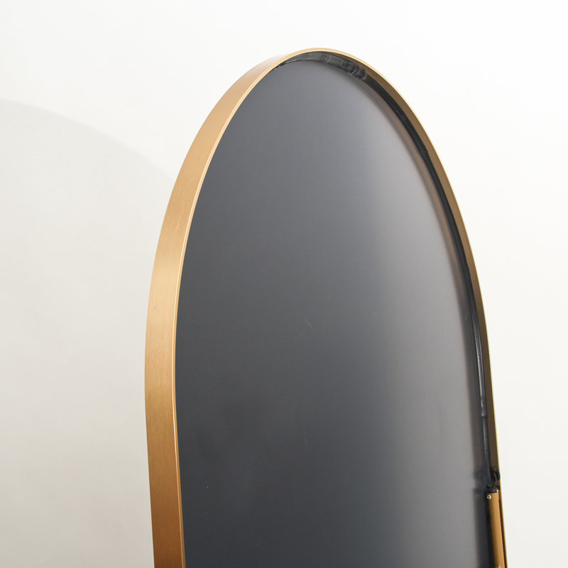 Aluminum U-Shaped Mirror, Gold