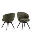 Darlene Dining Chair with Armrest and Swivel Function-1773539326