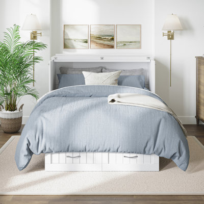 Kindig Murphy Bed Chest with 6" Mattress, Storage and Built-in Charger