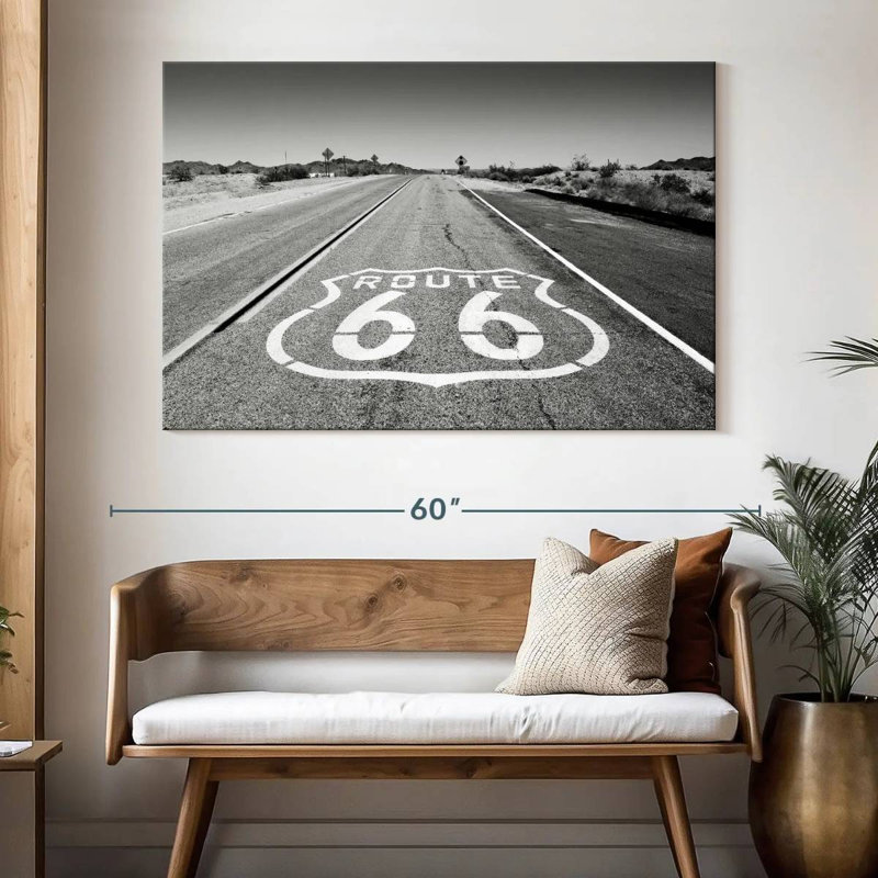 Mehar Arizona Route 66, H 34 po x l 51 po
