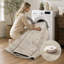 Tapis oriental délavé lavable antidérapant beige-131991268-131991269