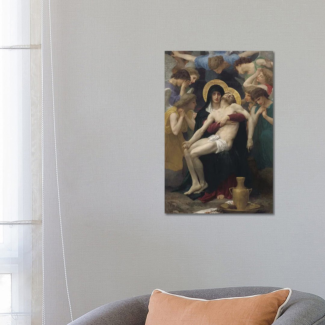Pieta, 1876 by William-Adolphe Bouguereau - Wrapped Canvas Print
