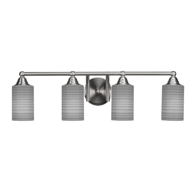 Ahern 4-Light Bath Bar, Brushed Nickel