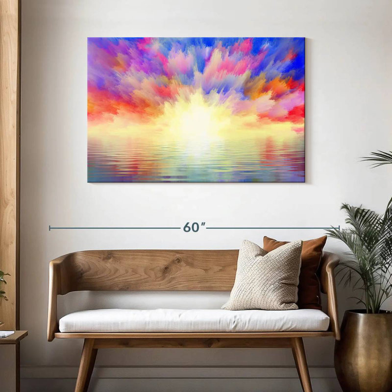 Alvord Ocean Sunrise Burst, H 30 po x l 45 po