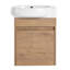 Meuble-lavabo simple avec plateau en céramique Zayvon-1744076221