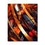 Horloge murale orange orange vortex - Fractals-373936759