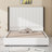 Tall Headboard Upholstered Bed With Vertical Striped And Wingback Design