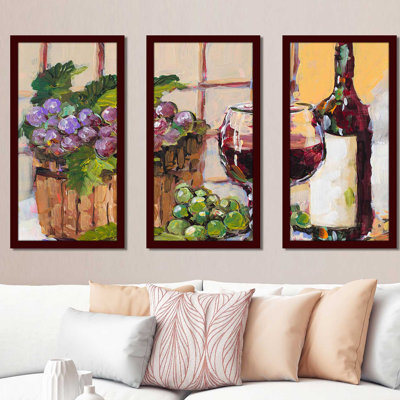 Classic Wine Still Life' Oil Painting Print Multi-Piece Image -  Fleur De Lis Living, 5F8D0690EB2A4E49B38650EB7CC250F3
