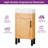 16 Inch Bathroom Vanity With Ceramic Sink For Small Space-1196392162