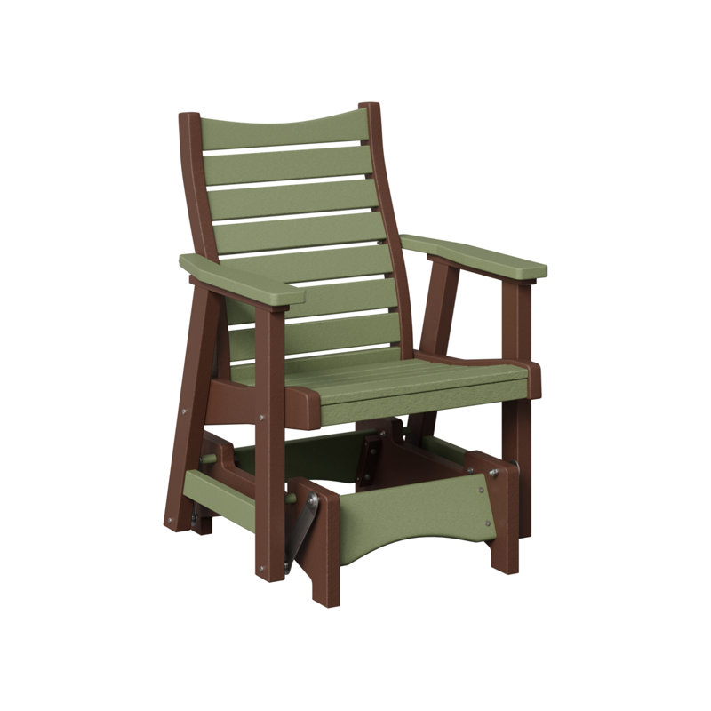 Fauteuil oscillant simple Berlin Gardens Bristol, Sage Top/Chocolate Brown Base