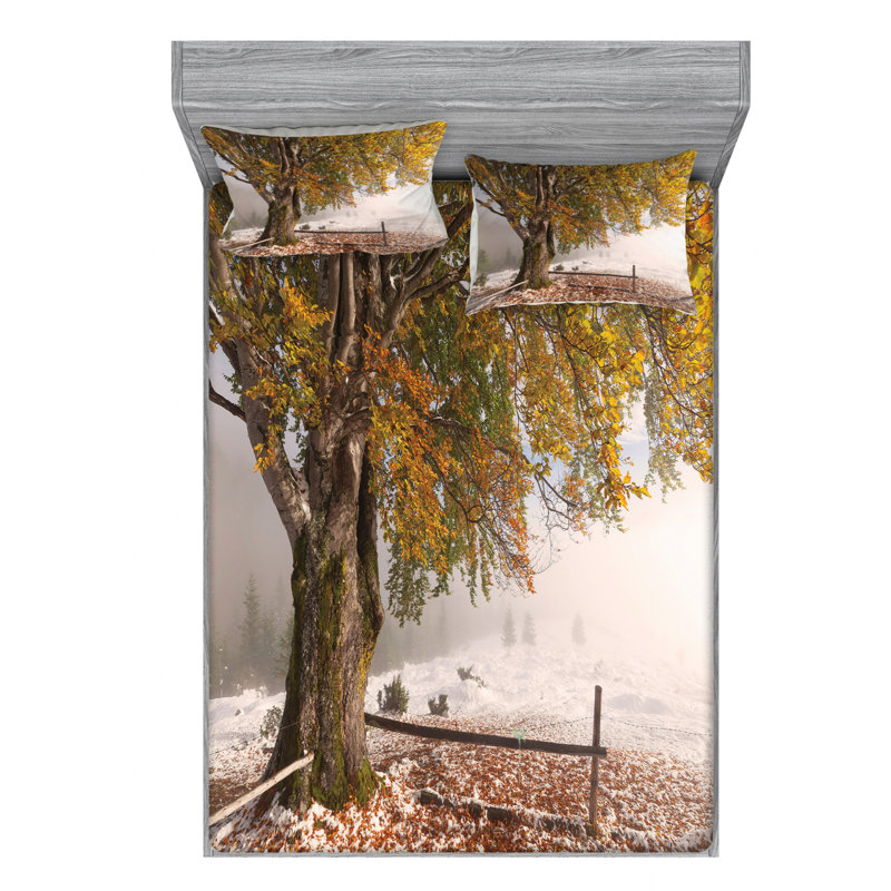 Microfiber Sheet Set, Queen Sheet Set with Fitted Sheet