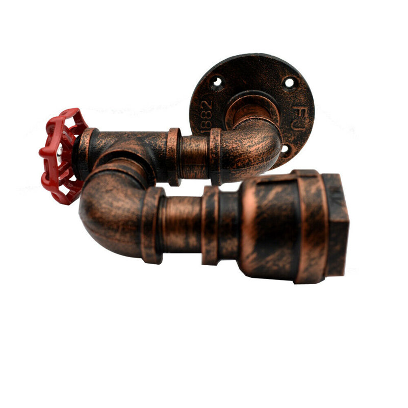 Avina Armed Sconce, Rustic Red