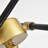 Lorena 6-light 17.2” Sputnik Black and Gold Chandelier