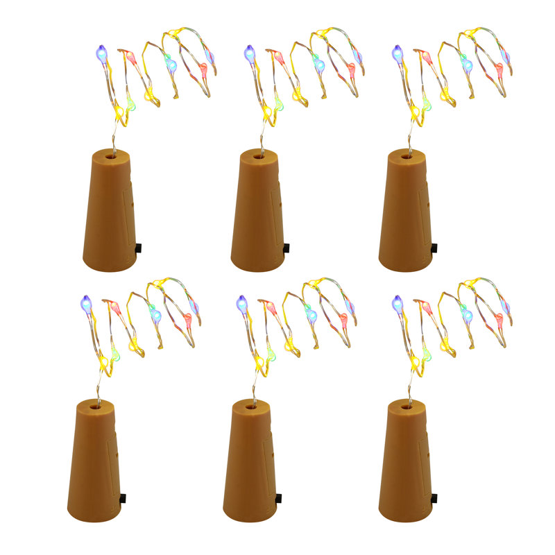 Liège à piles avec guirlande lumineuse, Multi-couleur